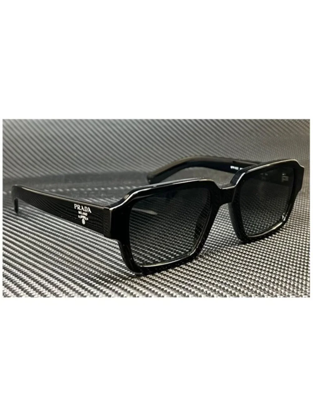 New PRADA Men  Black Sunglasses  52- 20- 140